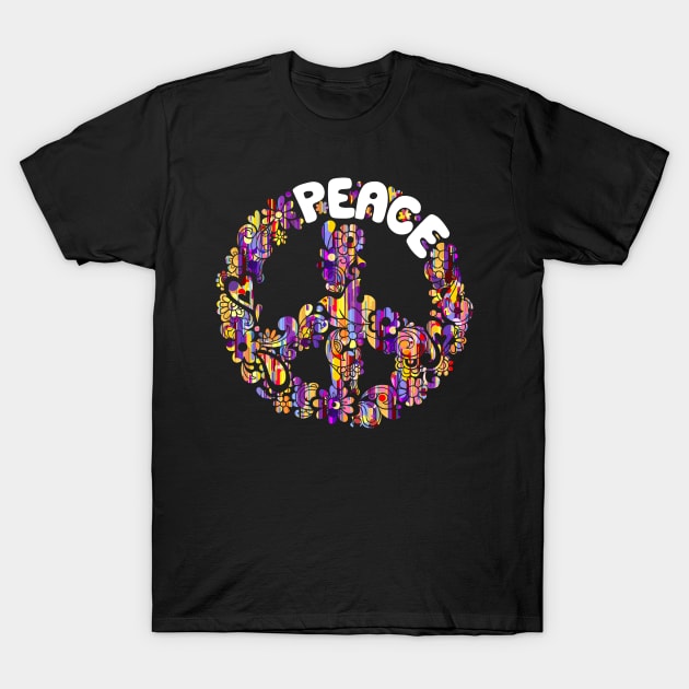 Love Peace Sign T-Shirt by AdeShirts